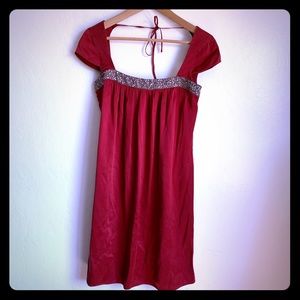 Maria Bianca Nero Red Silk Dress